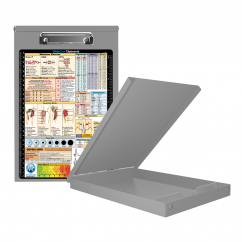 WhiteCoat Clipboard® Storage - Silver Nursing Edition